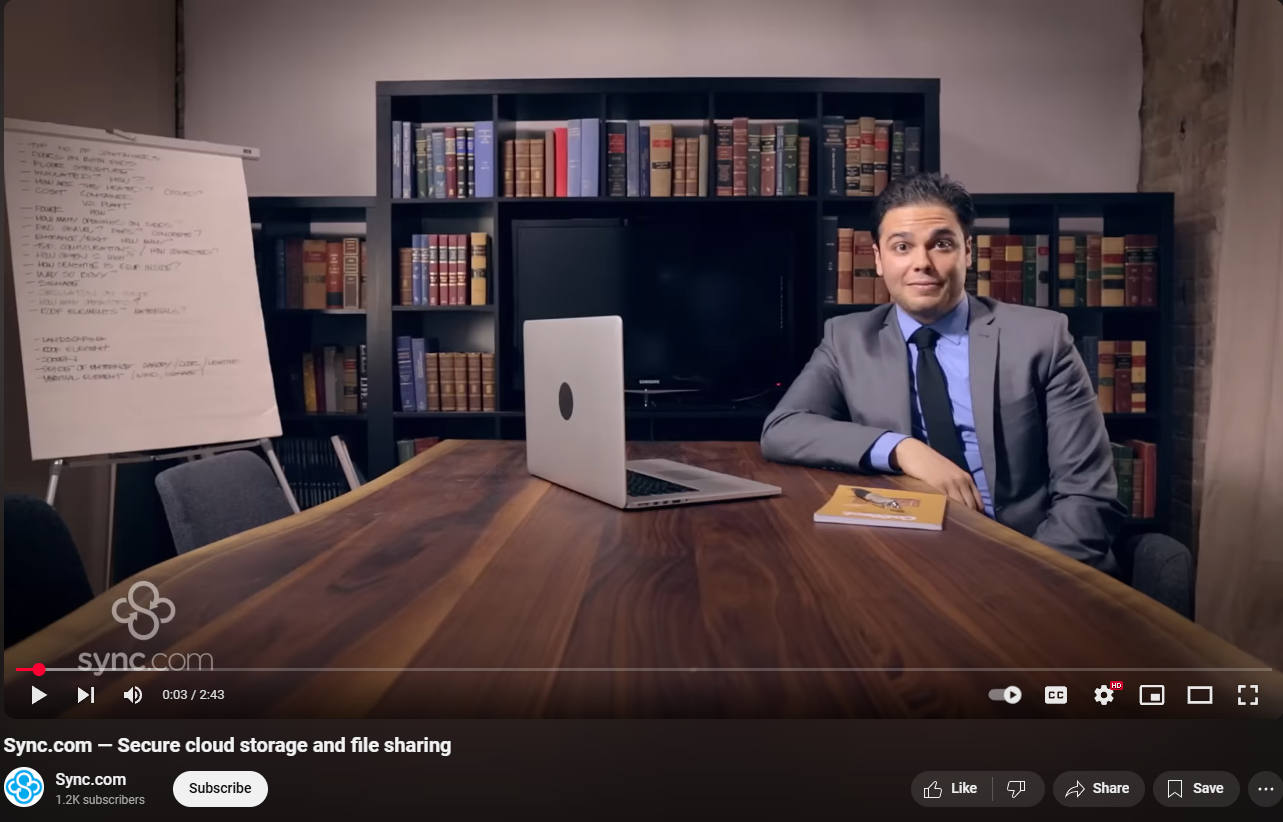 Sync secure cloud storage commercial